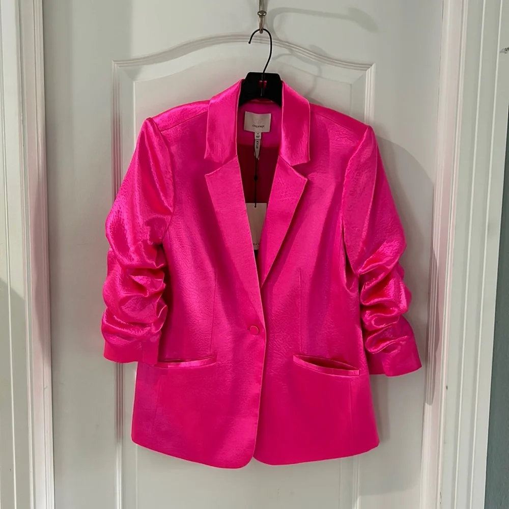 New Cinq a Sept Kylie satin blazer